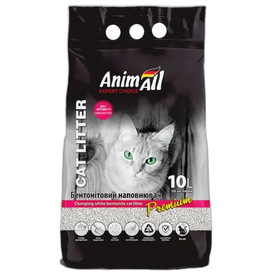 Наповнювач бентонітовий AnimAll без аромату 10 л