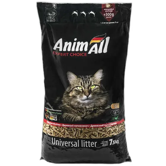 Древесный наполнитель AnimAll без аромата 7,5 кг
