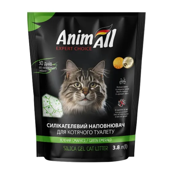 Наповнювач силікагелевий AnimAll "Зелений Смарагд" 3,8 л