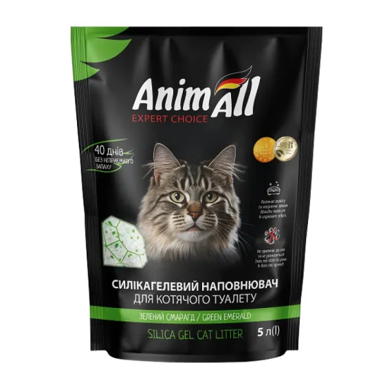 Наповнювач силікагелевий AnimAll "Зелений Смарагд" 5 л