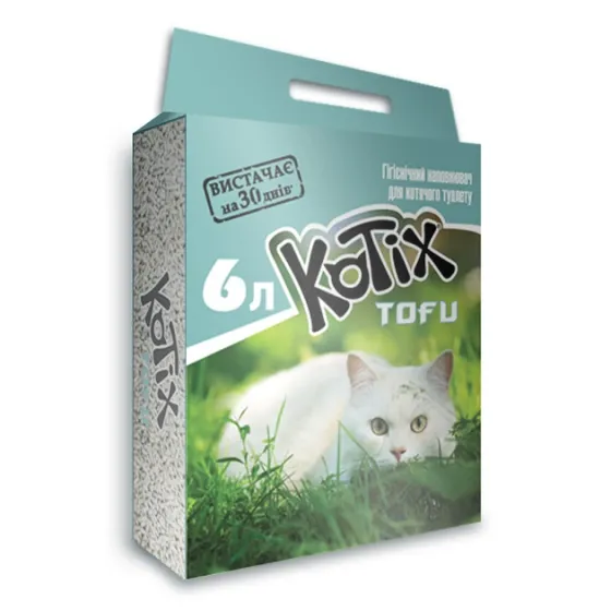 Наповнювач соєвий Kotix Tofu Classic без аромату 6 л