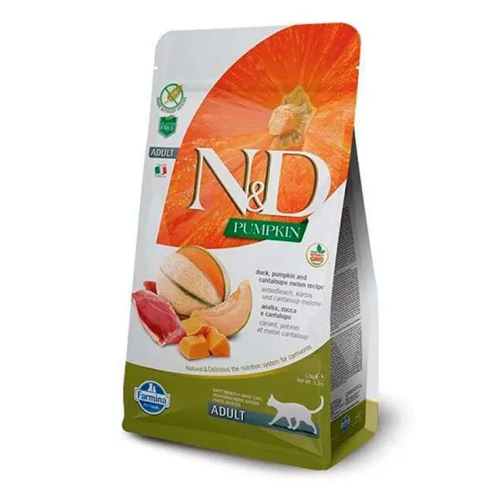 Сухий корм для дорослих котів Farmina N&D Pumpkin Grain Free Adult Duck & Cantaloupe з качкою, гарбузом і динею 300 г