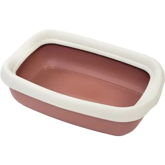 Туалет з рамкою для котів MPS Beta Plus Maxi терракотовий 49x39x17 см