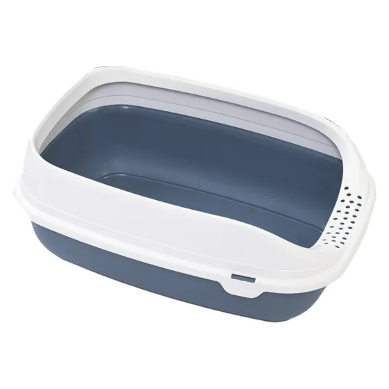 Туалет з рамкою для котів MPS Beta Plus SMALL синій 43x31x16 см