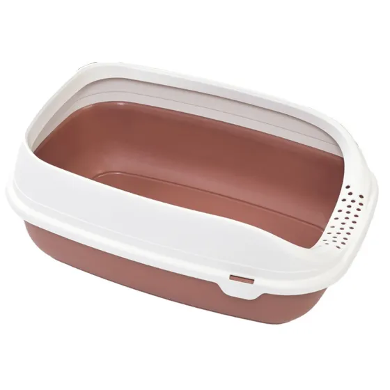 Туалет з рамкою для котів MPS Beta Plus SMALL терракотовий 43x31x16 см