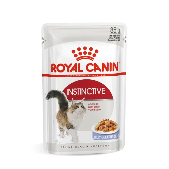 Вологий корм для дорослих котів Royal Canin Instinctive в желе 85 г