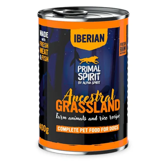 Вологий корм для дорослих собак Primal Spirit Iberian Ancestral Grassland з іберійською свининою 400 г