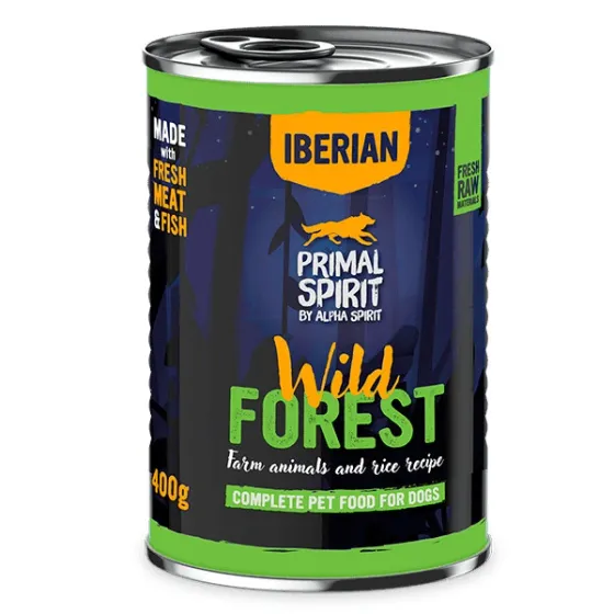 Вологий корм для дорослих собак Primal Spirit Iberian Wild Forest з індичкою та іберійською свининою 400 г