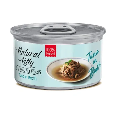 Вологий корм для котів Natural Kitty Broth Series Tuna тунець в бульйоні 80 г