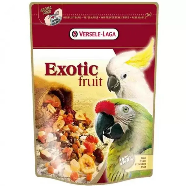 Корм для великих папуг Versele-Laga Prestige Premium Exotic Fruit ласощі з тропічними фруктами 600 г