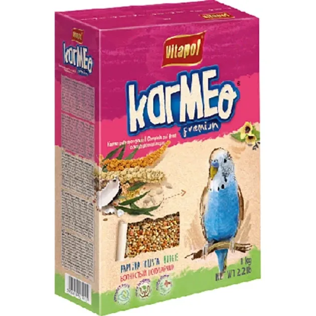 Корм для хвилястих папуг Vitapol Karmeo Premium 1 кг