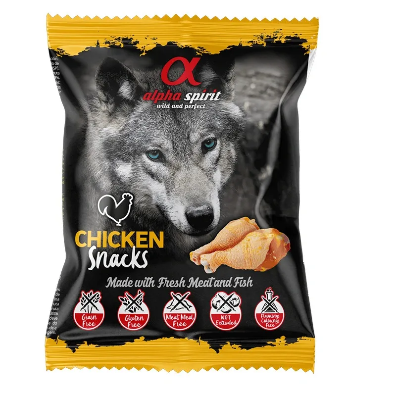 Ласощі для собак Alpha Spirit Dog Chicken Snacks з куркою 50 г