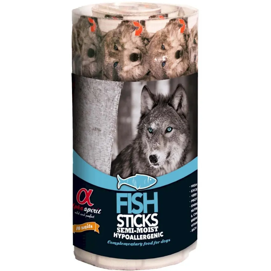 Ласощі для собак Alpha Spirit Dog Sticks Fish палички з рибою 16 шт, 160 г
