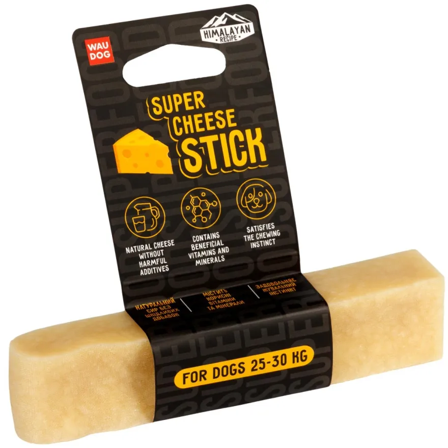 Ласощі для собак WAUDOG Superfood Cheese Stick Сирна паличка M 75 г