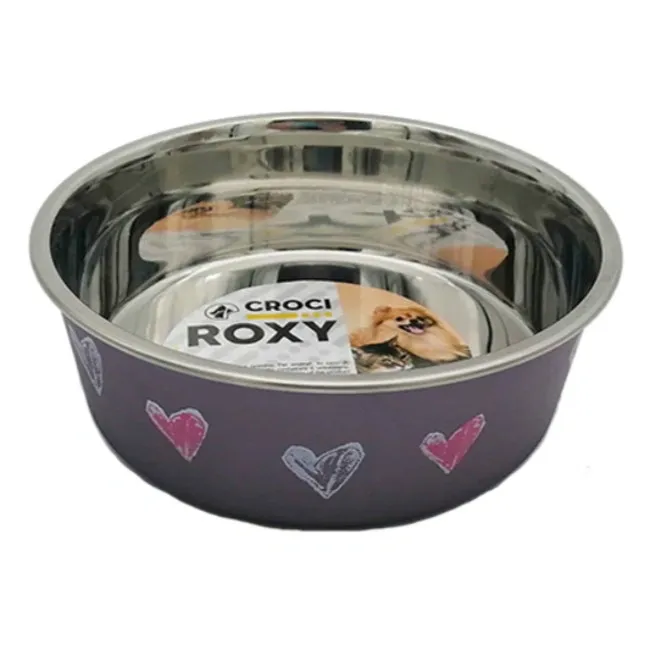 Миска для собак Croci Roxy Satin принт "Stars" 750 мл