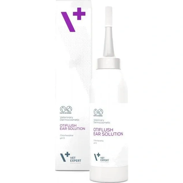 Розчин для очищення вух Vet Expert OtiFlush Ear Solution для собак і котів 125 мл