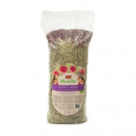 Сено для грызунов Vitapol Vita Herbal с лепестками роз 800 г