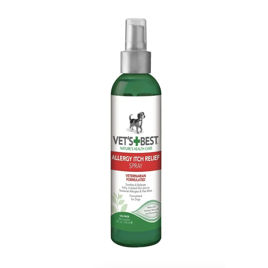 Спрей для собак VET`S BEST Allergy Itch Relief Spray при алергії для чутливої шкіри 236 мл