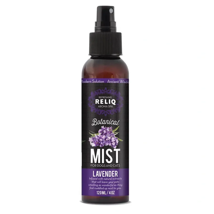 Спрей-Одеколон RELIQ Botanical Mist-Lavender для догляду та зволоження шерстi собак з олiєю лаванди 120 мл
