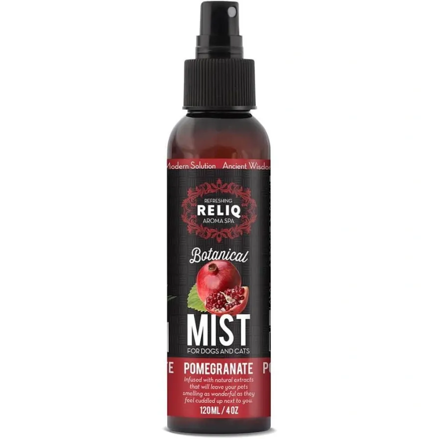 Спрей-Одеколон RELIQ Botanical Mist-Pomegranate для догляду та зволоження шерстi собак з екстрактом гранату 120 мл