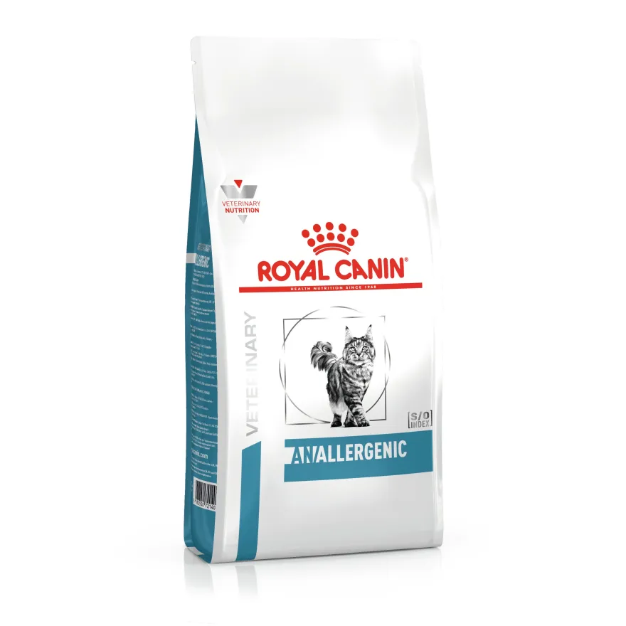 Сухой диетический корм для взрослых кошек Royal Canin Anallergenic при аллергии и пищевой непереносимости 2 кг