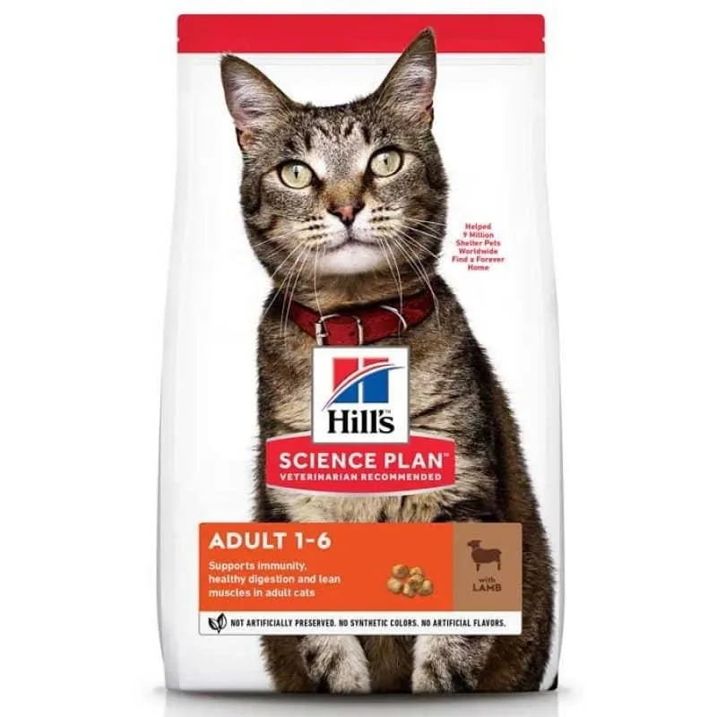 Сухий корм для дорослих котів Hill's Science Plan Adult Lamb з ягням 300 г