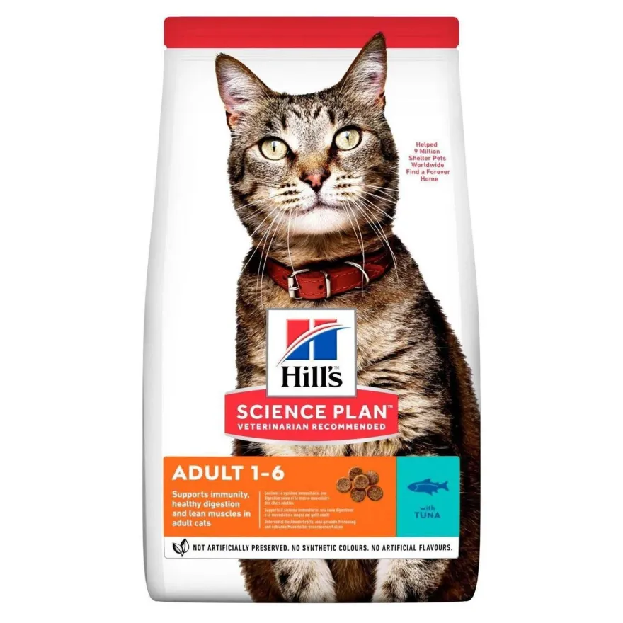 Сухий корм для дорослих котів Hill's Science Plan Adult Tuna з тунцем 300 г