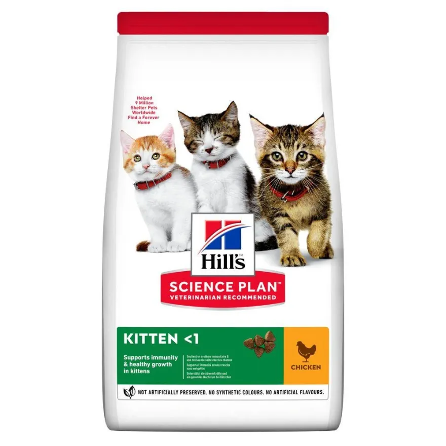 Сухий корм для кошенят Hill’s Science Plan Kitten Chiken та кішок у період вагітності, лактації, з куркою 300 г