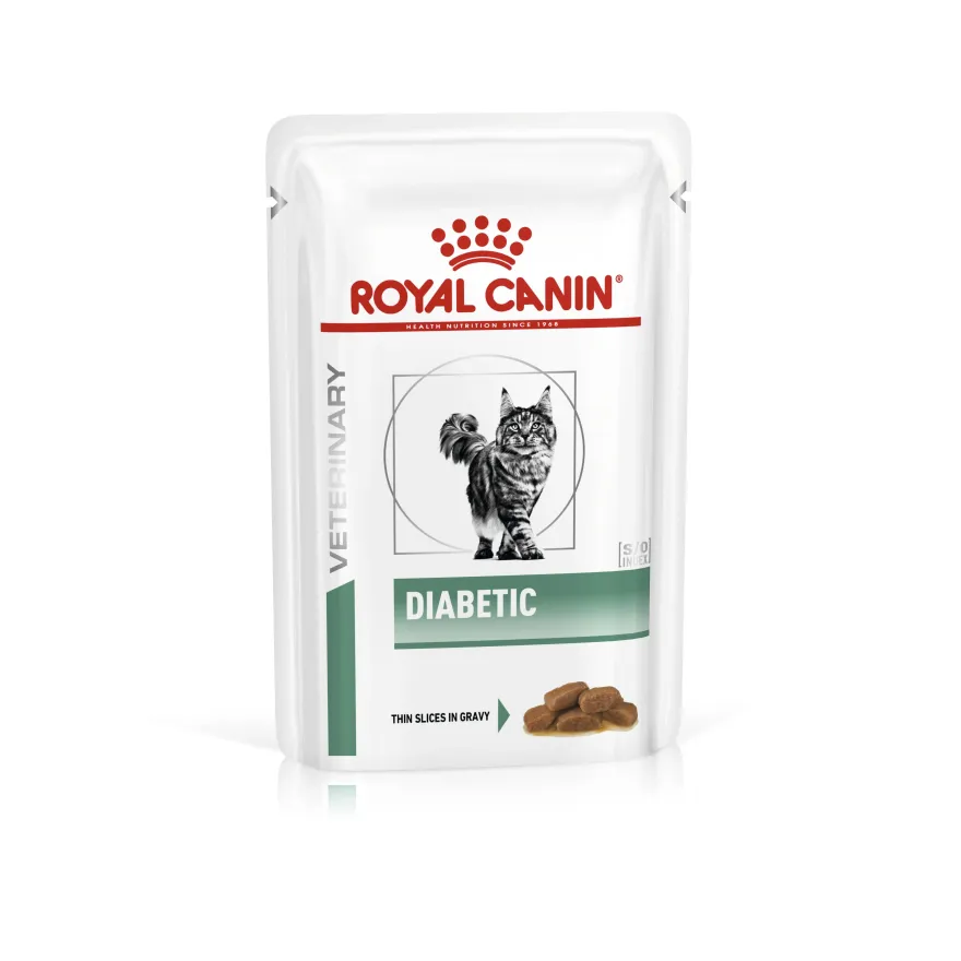 Влажный диетический корм для взрослых кошек Royal Canin Diabetic при сахарном диабете, в соусе 85 г