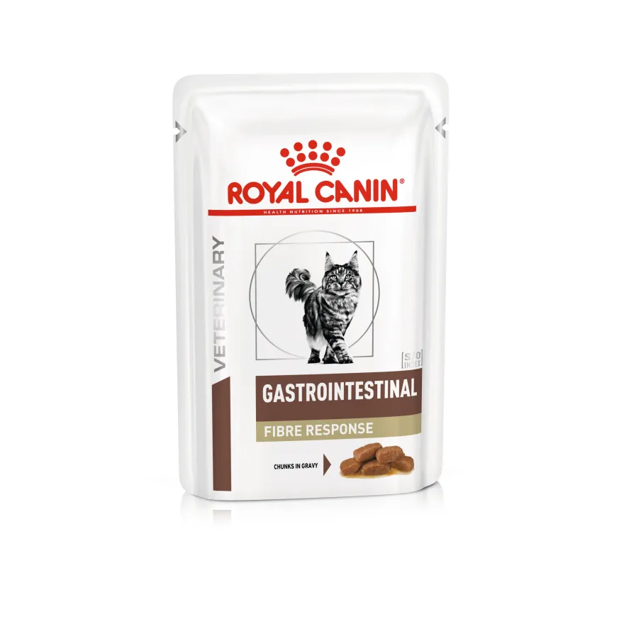 Влажный диетический корм для взрослых кошек Royal Canin Gastrointestinal Fibre Response при нарушениях пищеварения, в соусе, 85 г