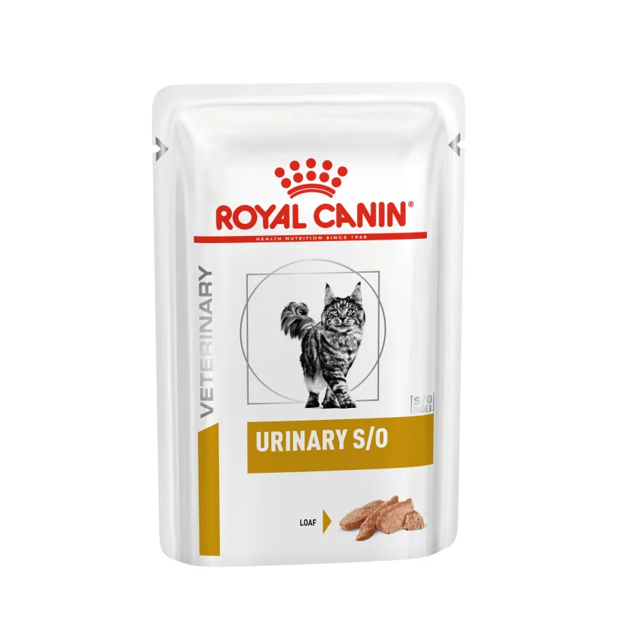 Влажный диетический корм для взрослых кошек Royal Canin Urinary S/O для лечения и профилактики мочекаменной болезни, в соусе 85 г