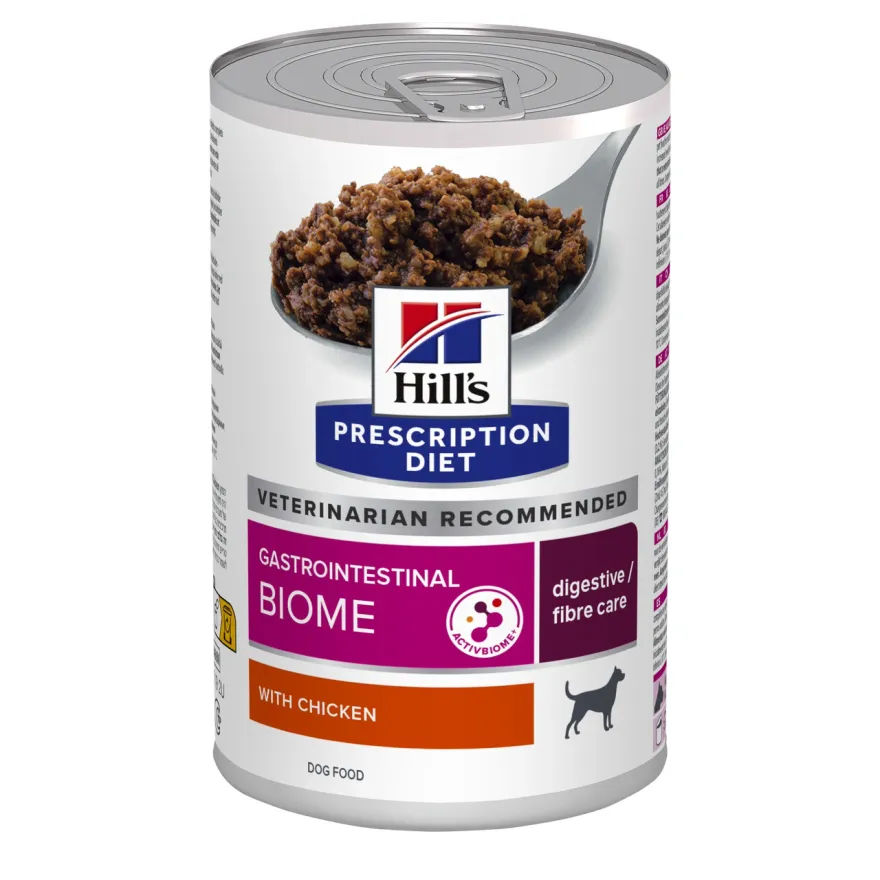 Вологий дієтичний корм для дорослих собак Hill’s Prescription Diet Gastrointestinal Biome при захворюваннях шлунково-кишкового тракту, з куркою 370 г