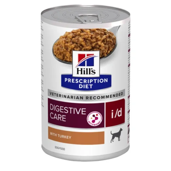 Вологий дієтичний корм для собак Hill’s Prescription Diet Digestive Care I/D ActivBiome+ при розладах травлення, з індичкою 360 г
