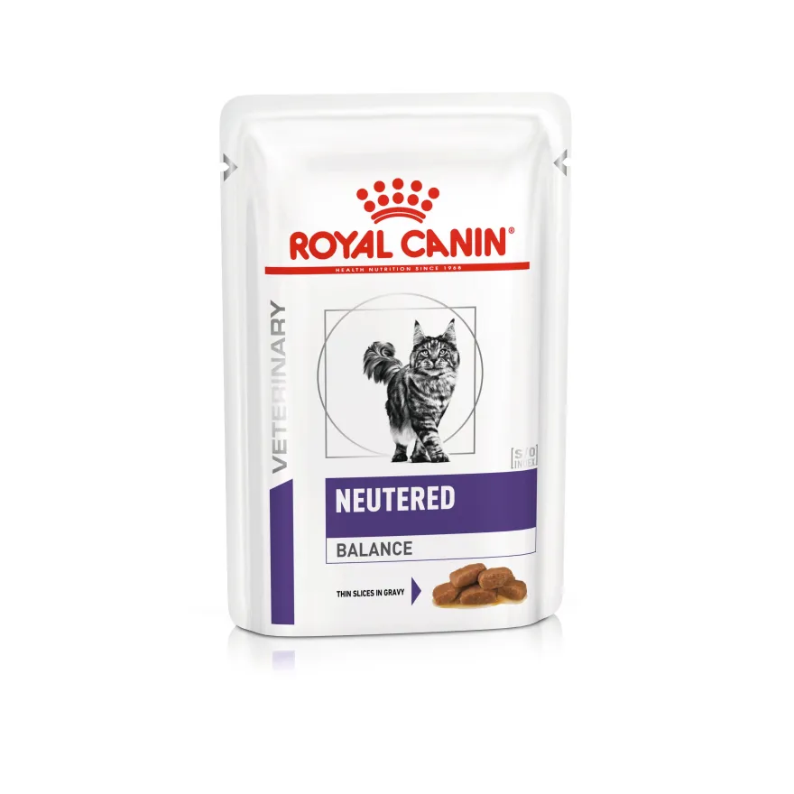 Влажный диетический корм Royal Canin Neutered Balance для стерилизованных котов, склонных к избыточному весу, в соусе, 85 г