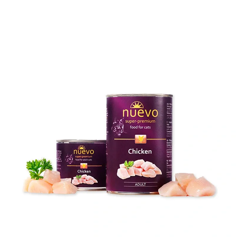 Влажный корм для кошек Nuevo Cat Adult Chicken с курицей 200 г