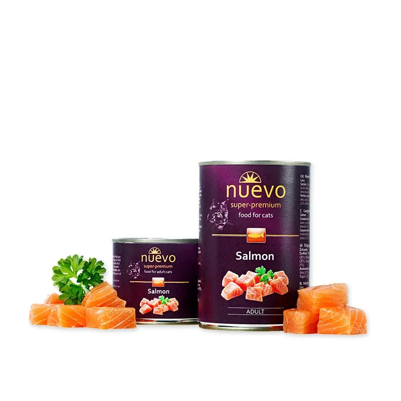Влажный корм для кошек Nuevo Cat Adult Salmon с лососем 200 г