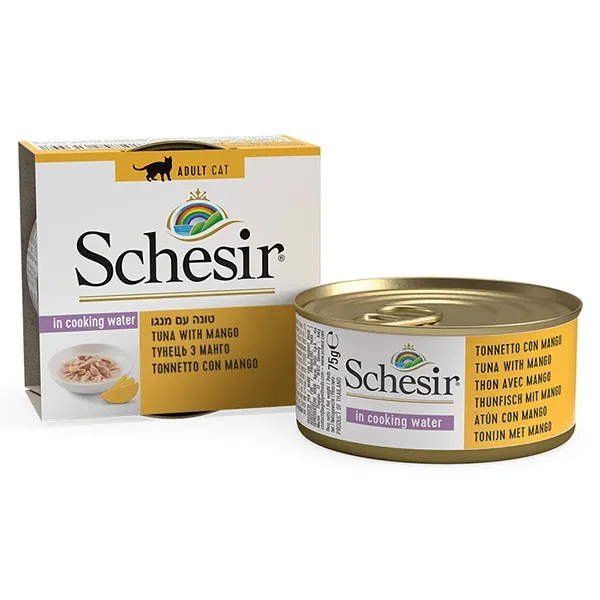 Влажный корм для кошек Schesir Tuna Mango Тунец с манго в бульоне 75 г
