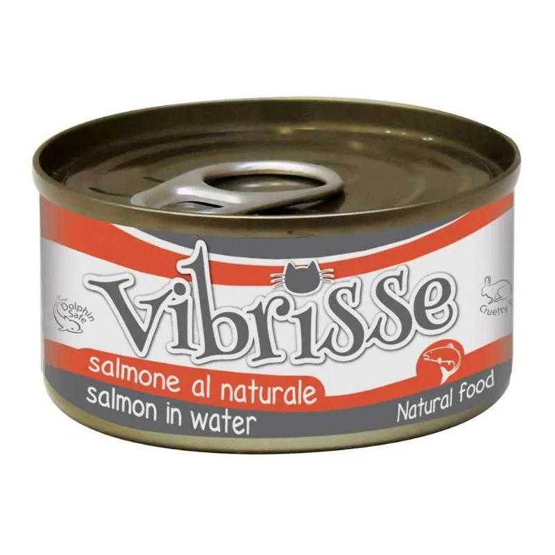 Влажный корм для кошек Vibrisse Salmon Лосось в бульоне 70 г