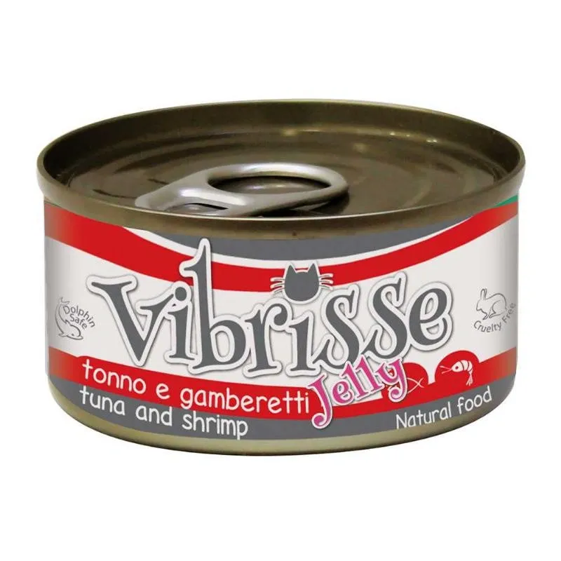 Влажный корм для кошек Vibrisse Tuna & Shrimp Тунец с креветками в желе 70 г