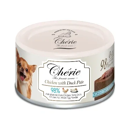 Влажный корм для собак Cherie Dog Pate Chicken with Duck паштет с курицей и уткой 80 г