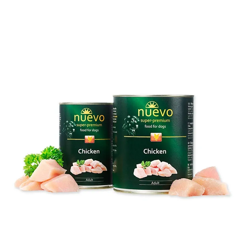Влажный корм для собак Nuevo Dog Adult Chicken с курицей 800 г