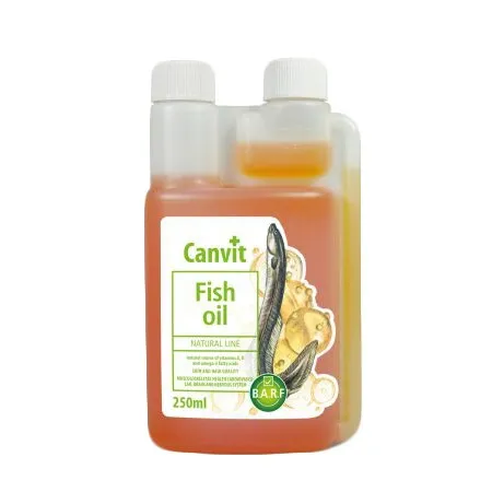 Харчова добавка Canvit Fish Oil Жир з морського вугра для котів і собак 250 мл