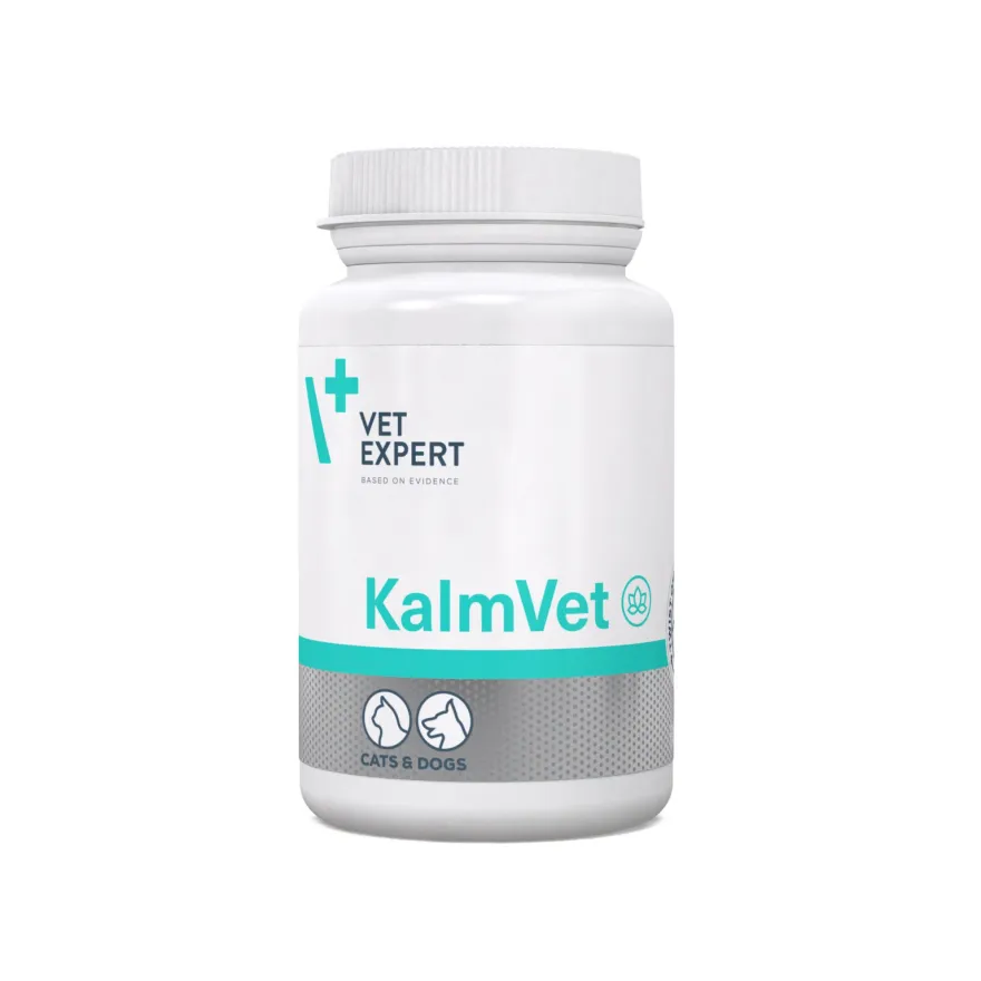 Заспокійливий препарат Vet Expert KalmVet для зниження стресу у собак і котів 60 капс. Заспокійливий препарат Vet Expert KalmVet для зниження стресу у собак і котів 60 капс.