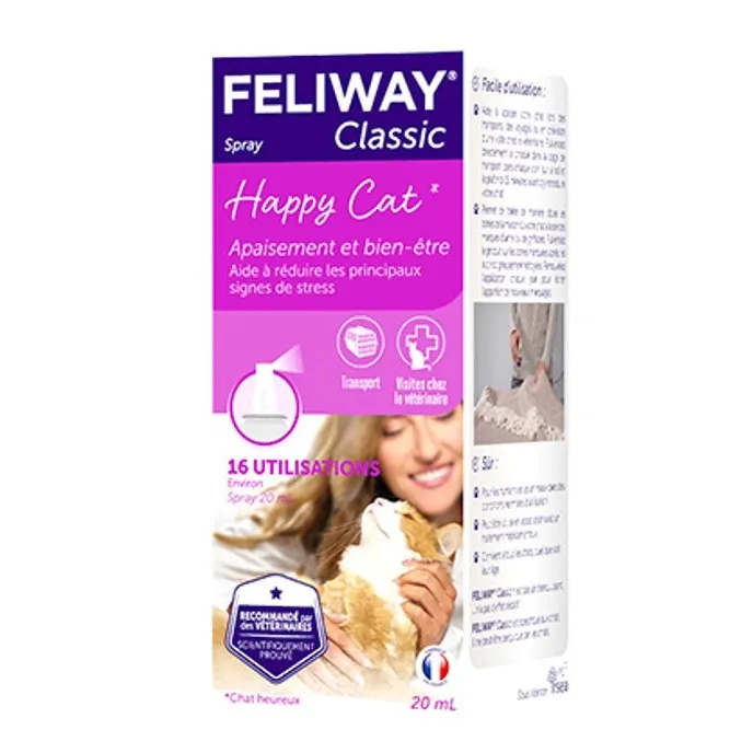 Успокаивающий спрей Ceva Feliway Classic с феромонами для снятия стресса и коррекции поведения у кошек 20 мл