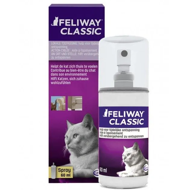 Заспокійливий спрей Ceva Feliway Classic із феромонами для зняття стресу і корекції поведінки у котів 60 мл